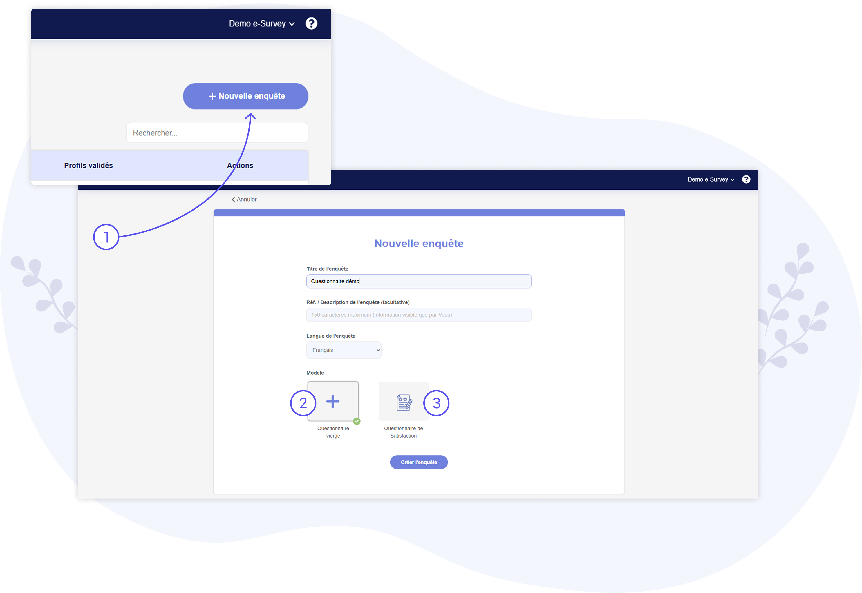 Create a new survey